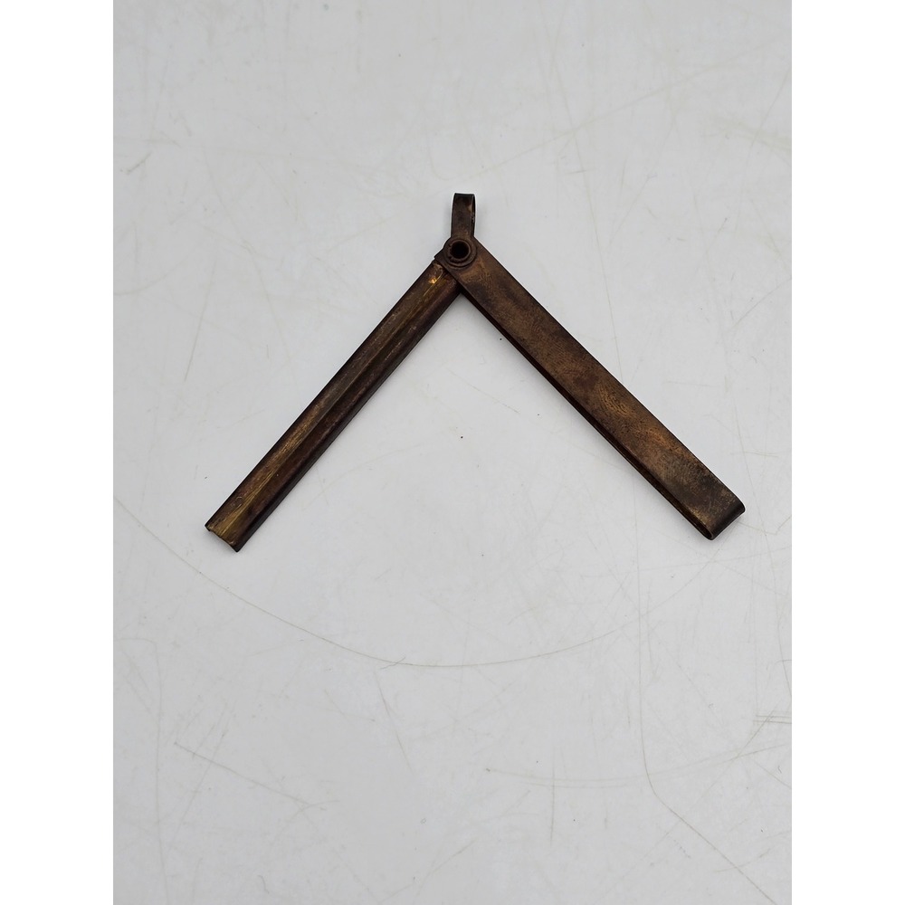 Unbranded Miniature Folding‎ Pocket Rule Tool OS Brown Good Antique Brass
